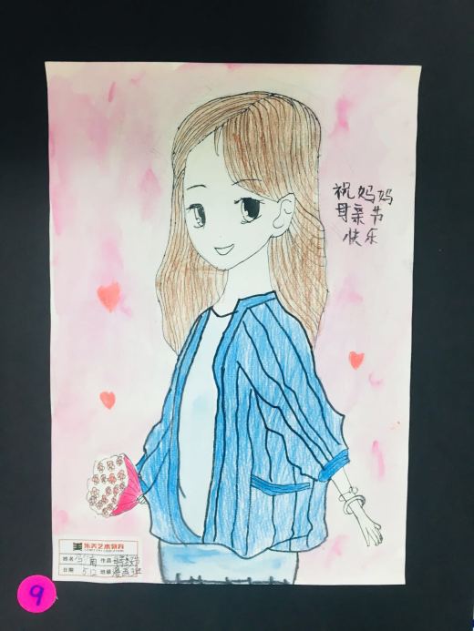 绘画最美妈妈作品