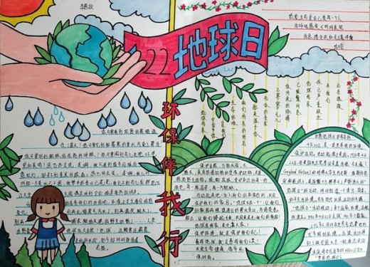【汉丹教育】世界地球日手抄报投票活动